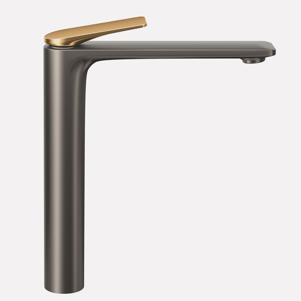 Lever: Gold Matt PVD | Body: Black Chrome Matt