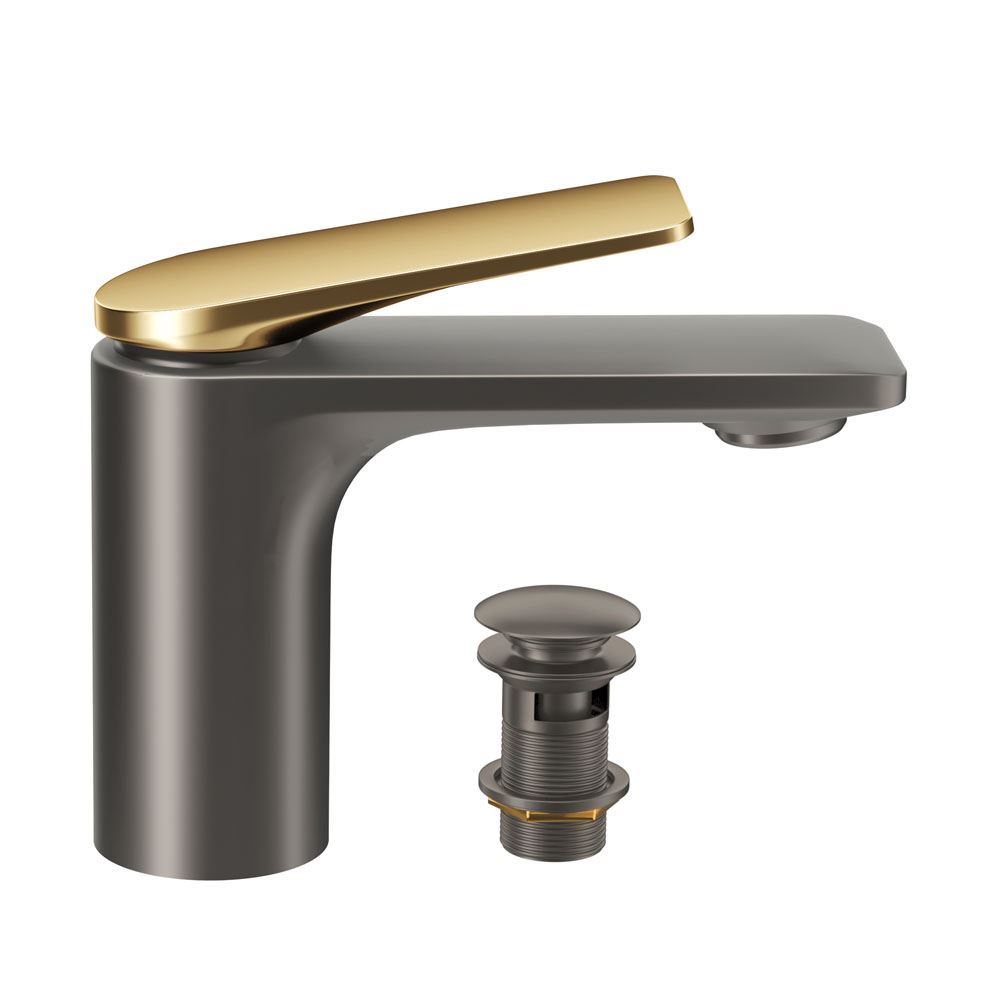 Lever: Gold Matt PVD | Body: Black Chrome Matt