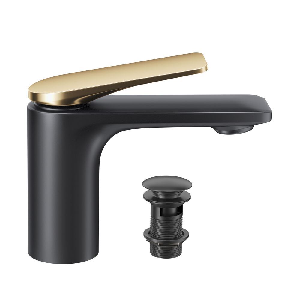 Lever: Gold Matt PVD | Body: Black Matt