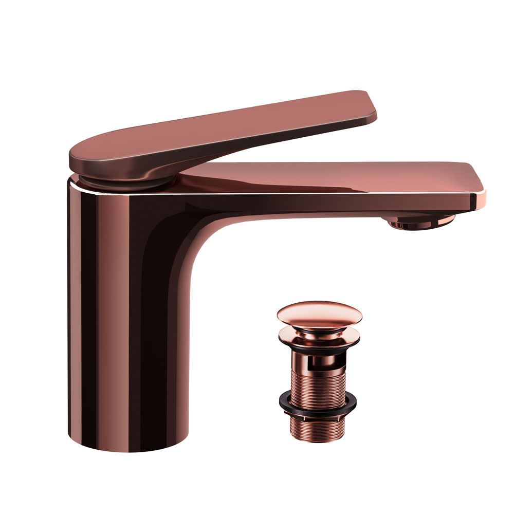 Lever: Rose Gold Matt PVD | Body: Rose Gold Bright PVD
