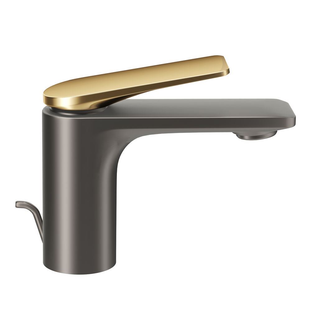 Lever: Gold Matt PVD | Body: Black Chrome Matt