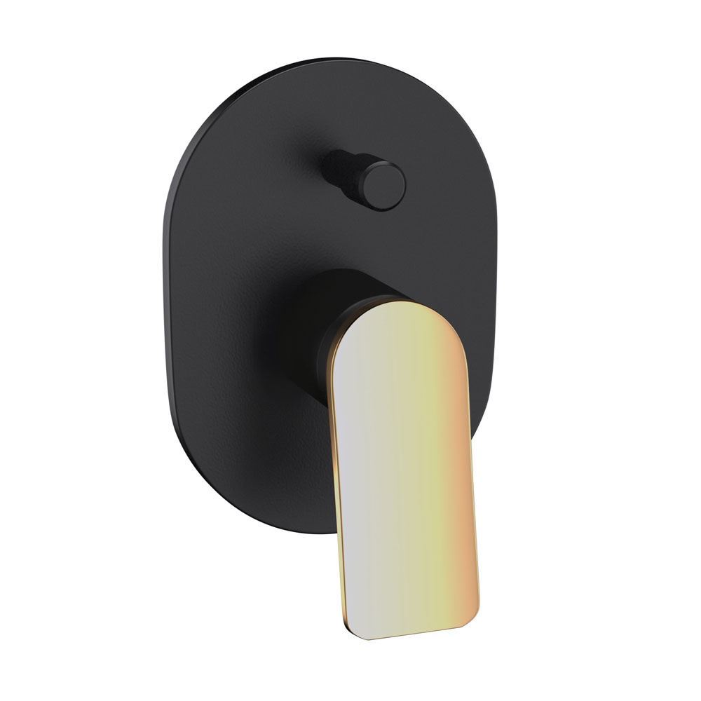 Lever: Gold Matt PVD | Body: Black Matt