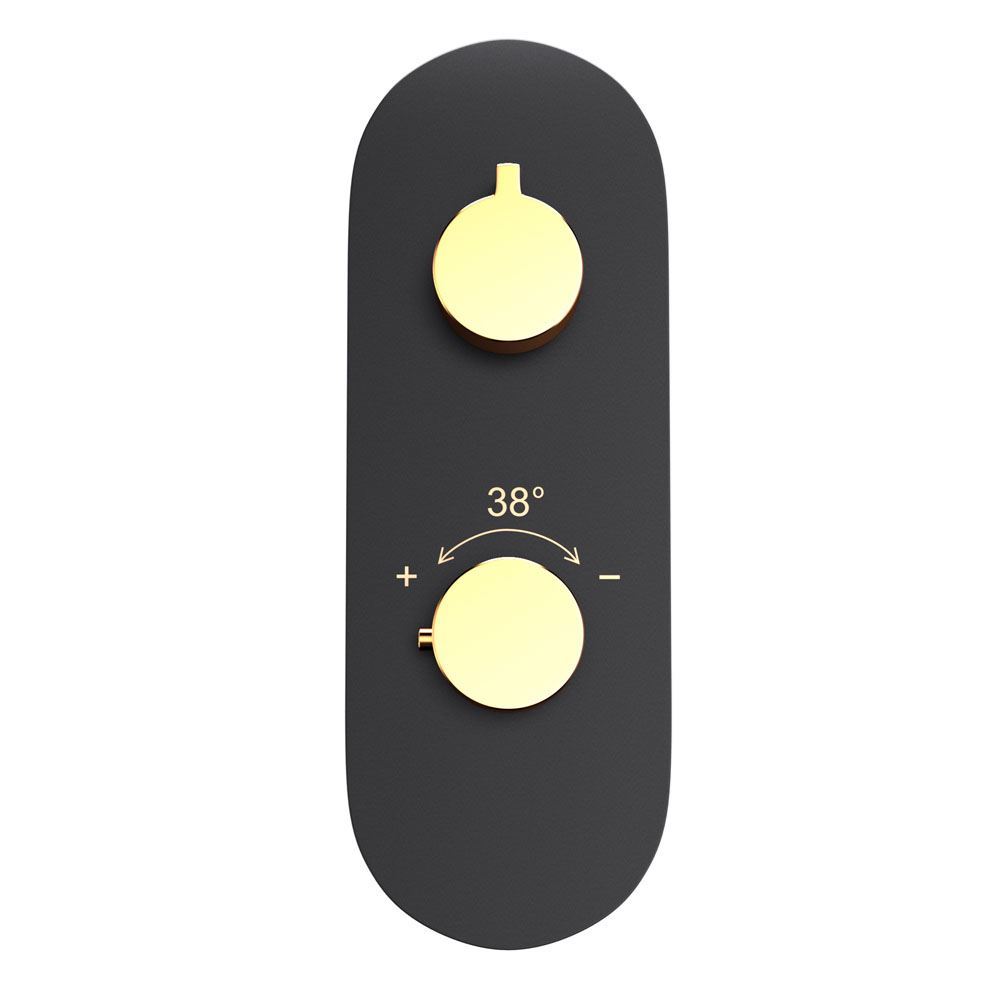 Lever: Gold Matt PVD | Body: Black Matt