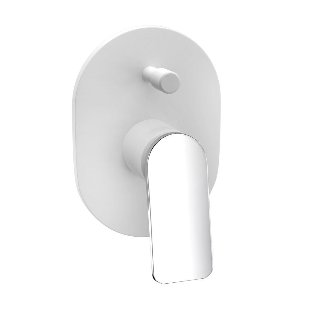 Lever: Chrome | Body: White Matt