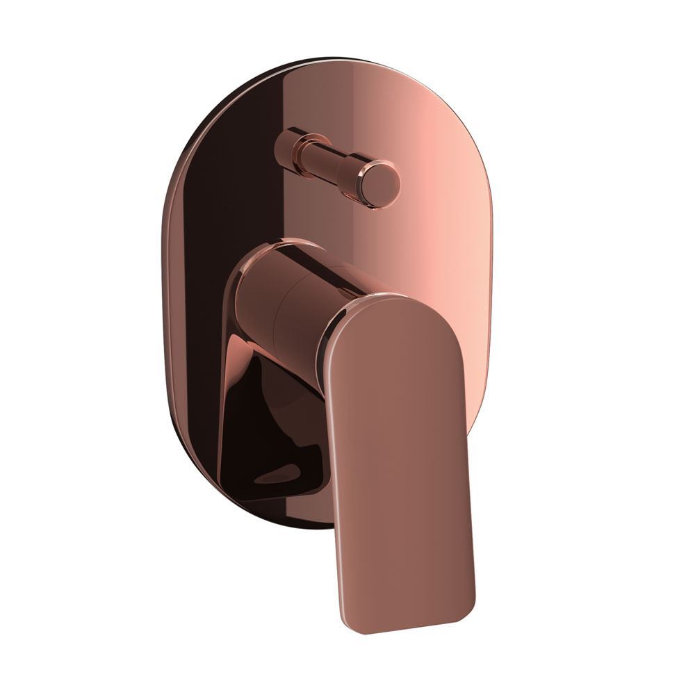 Lever: Rose Gold Matt PVD | Body: Rose Gold Bright PVD