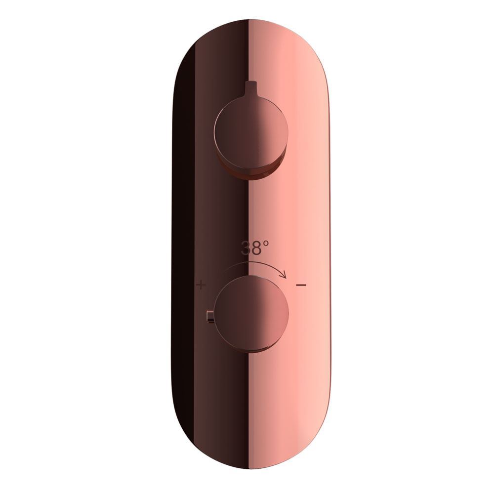 Lever: Rose Gold Matt PVD | Body: Rose Gold Bright PVD
