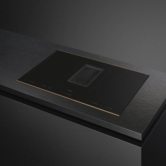 Bếp Từ Tích Hợp Máy Hút Mùi Smeg