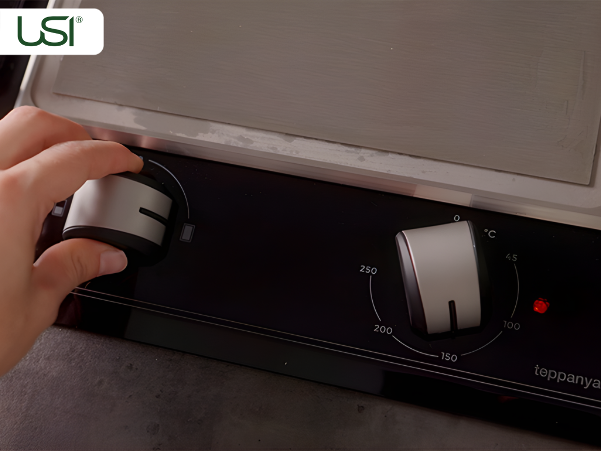 USI sử dụng bếp nướng Teppanyaki