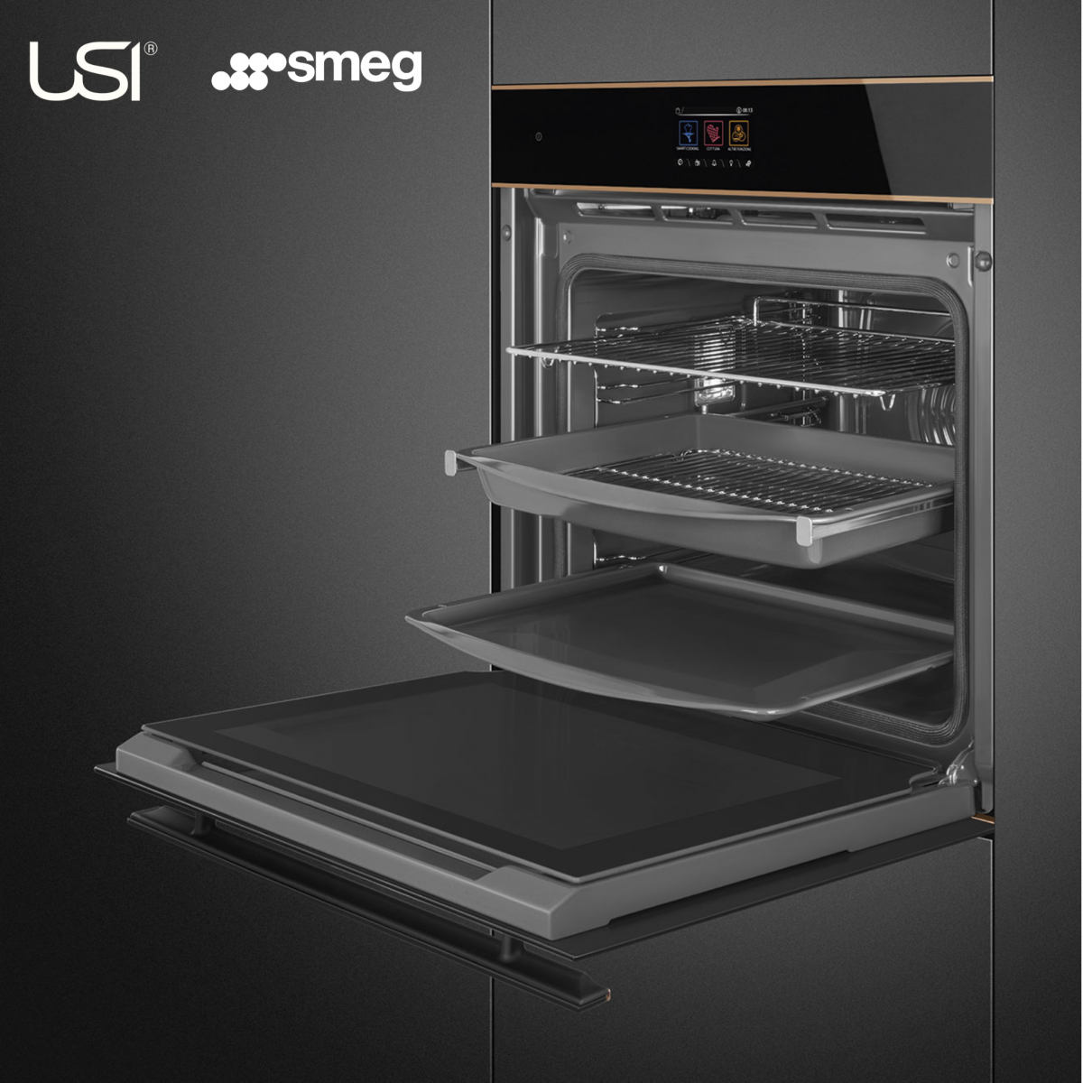 USI lò nướng đa năng Smeg chính hãng