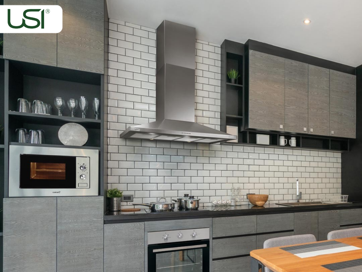 USI máy hút mùi đảo Cata màu bạc chính hãng